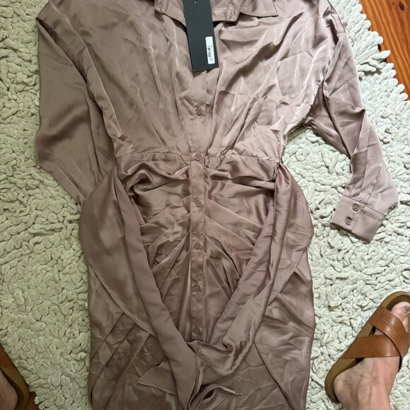 NWT DO+BE Cappuccino Colored Boutique Dress Sz S - Picture 6 of 8